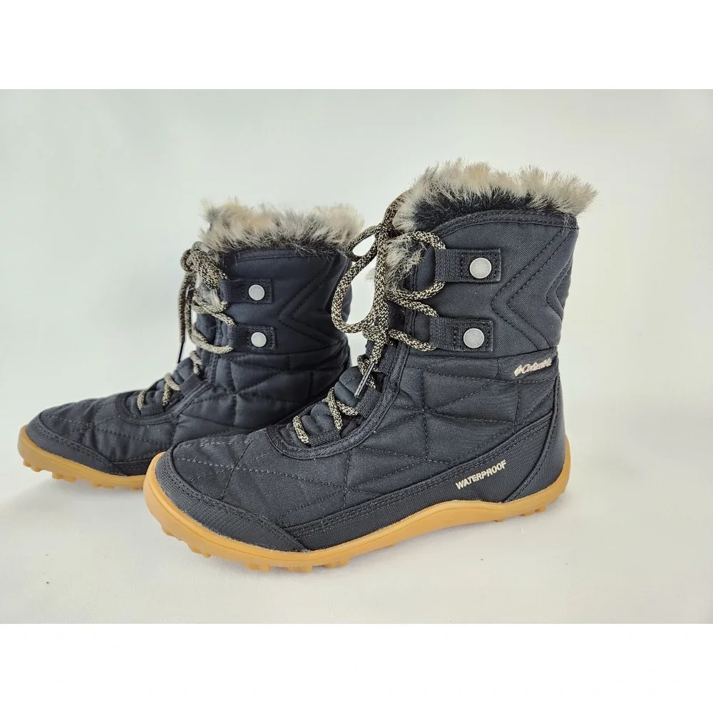 Columbia‎ Women's Girl's Minx Shorty III Black Waterproof Snow Boot 5 Tag SZ 5.5